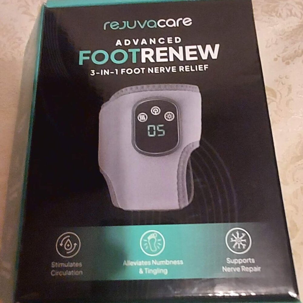 Rejuvacare Advanance FootRenew 3in1 Foot Nerve Relief New in Box 3in1 Massage